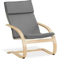 Homestyle4u Relaxsessel in Grau 2405