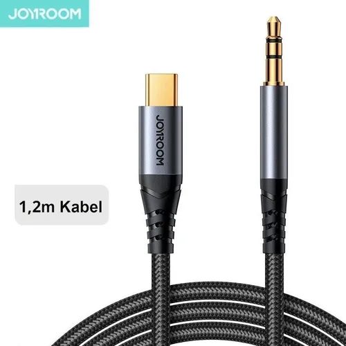 USB C Aux Kabel zu Klinke 3,5mm Audio USB C Adapter 1,2 m für Samsung Joyroom