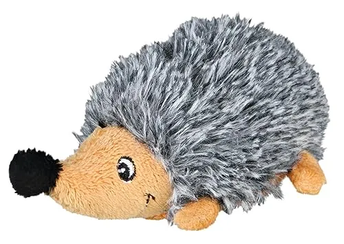 hondenknuffel egel 12 cm pluche grijs/bruin