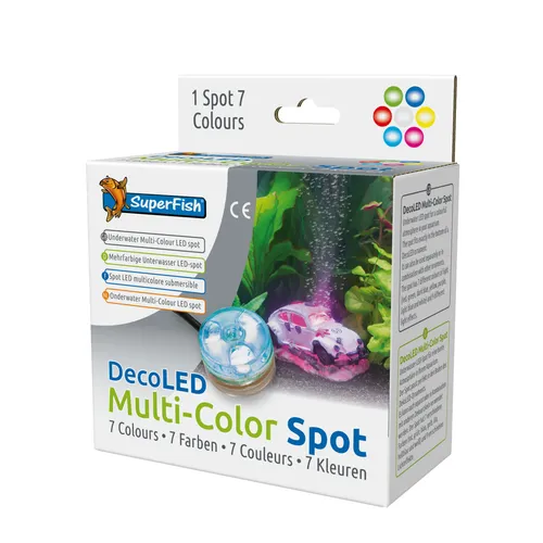 SuperFish Multi-Color LED Spot für mehr Atmosphäre in Ihrem Aquarium