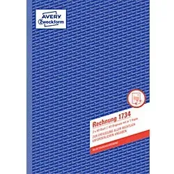 AVERY Zweckform Kontobuch 1734 DIN A4 Perforiert N/A 40 Blatt