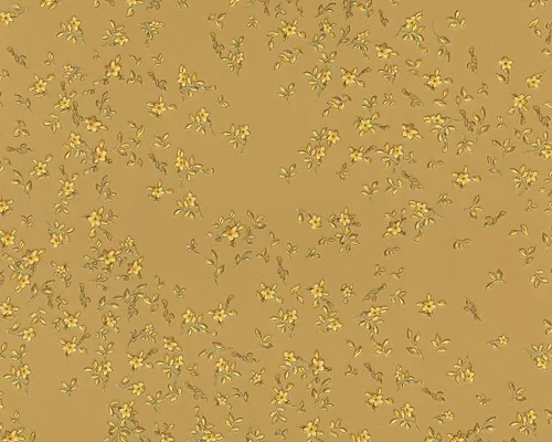 Versace Home Tapete Blüten Design in Gold 93585-3 - Vlies Tapete mit modernem blütenförmigem Design, waschbar und ideal für jeden Raum, 10 m lang und 0,7 m breit.
