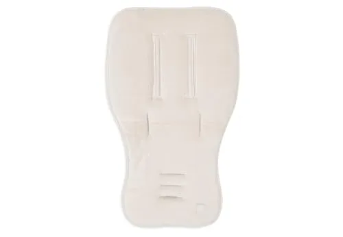 Jollein Sitzauflage Buggy Sommer Frottee/Baumwolle – Universal Buggy Einlage auch für Kinderwagen – Reversibel, Weich und Saugfähig – Sand (Nougat) – 80×46 cm