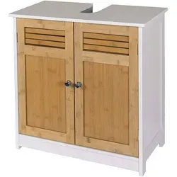 EUGAD Waschbeckenunterschrank (1-St) mit 2 Türen 60x30x60cm aus MDF