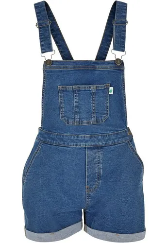 URBAN CLASSICS Damen Organic Short Dungaree Jumpsuit - Stylischer Jumpsuit aus 50% Bio-Baumwolle, ideal für einen lässigen Look in der warmen Jahreszeit. Perfekt für Modebewusste, die Nachhaltigkeit schätzen.