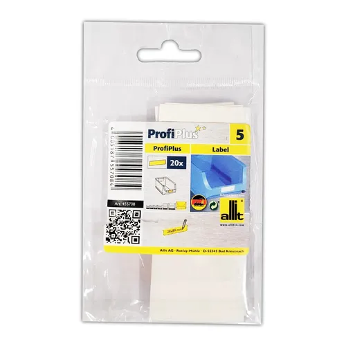 Allit ProfiPlus Labels Box 5 Einstecketiketten inkl. Folienscheiben 455708