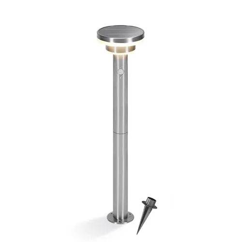 esotec Solar Wegeleuchte Modena 85cm mit Bewegungsmelder IP44 - Lampen mit Bewegungsmelder für intelligente Beleuchtung. Die vielseitige Solarleuchte bietet drei Betriebmodi und ist ideal für Eingänge und Gartenwege.