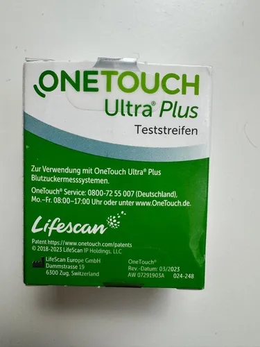 OneTouch Ultra® Plus Blutzuckerteststreifen - 30 Stück zur präzisen Blutzucker-Messung - Blutzucker Teststreifen mit nachgewiesener Genauigkeit, ideal zur effizienten Diabeteskontrolle. In nur 5 Sekunden erfahren Sie Ihren Blutzuckerspiegel.