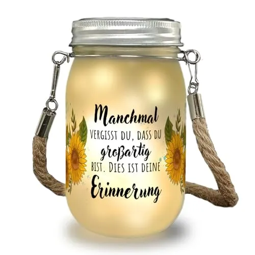 Du bist großartig Solarlicht mit Sonnenblumen und Spruch ein dekoratives Dekolicht für dein Zuhause Geburtstag Liebe Spruch Mama Sprüche Lampe Sonnenblume Wohnzimmer Frauen