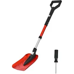 VEVOR Schneeschaufel D-förmiger Griff 280x220mm