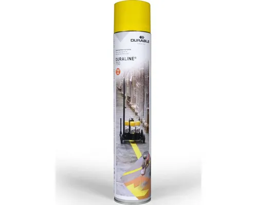 DURABLE DURALINE® 750 Markierungsspray gelb 750,0 ml - Übrige Schreib- und Malartikel, zuverlässige Markierungslösung mit schneller Trocknung und hoher Sichtbarkeit für Innen- und Außenanwendungen.