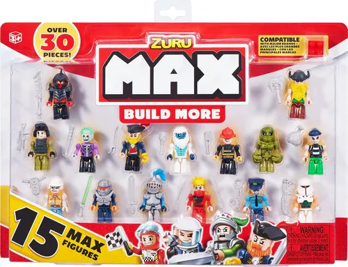 Max Build More Mini-Figurenset (15 Figuren), kompatibel mit Anderen großen Marken, (Variationen möglich)