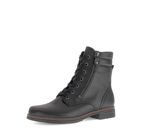 Gabor Damen Chelsea Boots - Flache Stiefeletten in Schwarz - Elegante Chelsea Boots für Damen mit flacher Sohle und Reißverschluss. Ideal für den Alltag und Übergangszeiten, bieten sie optimalen Tragekomfort und eine stilvolle Optik.