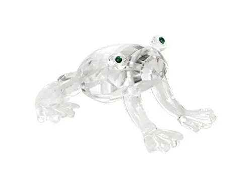 Brillibrum Design Glasfigur Frosch liebevoll gestaltete Tierfigur Froschfigur aus Glas kreiert