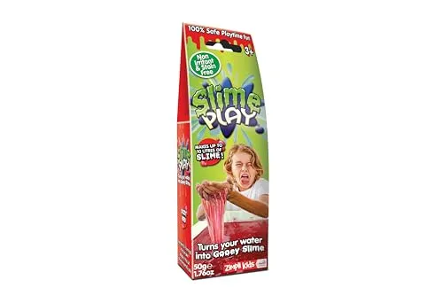 Slime Play Red von Zimpli Kids, Magisch verwandelt Wasser in klebrigen, bunten Schleim, Magic Putty Spielzeug für Kinder, perfektes Outdoor & Indoor Treat