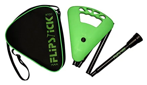 Gehstock FLIPSTICK Sitzstock, neongrün - Faltbar und vielseitig - Gehstock und Sitzgelegenheit in einem, faltbar und leicht, ideal für unterwegs. Robustes europäisches Qualitätsprodukt, geeignet für bis zu 130 kg.