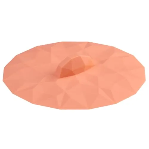 LURCH Mein Deckel Diamant Amber – Einzigartige Silikondeckel für Gläser, BPA-frei, spülmaschinengeeignet, wiederverwendbar, Silikon