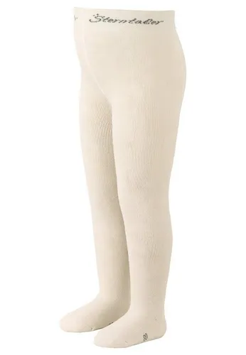 Sterntaler® Strickstrumpfhose Strumpfhose uni (1 St. Babystrumpfhose unifarben, Strumpfhose Vollplüsch) Krabbelstrumpfhose aus Baumwolle und Komfortbund