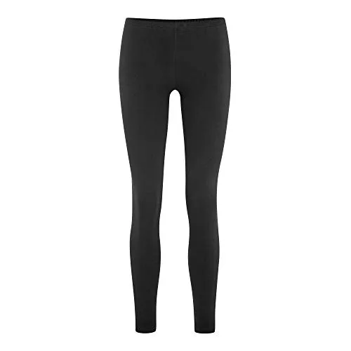 Living Crafts - Hella | Leggings Damen - Baumwolle Sport Leggings High Waist, Sporthose, kompressionsleggings, Weich und bequem Yoga Leggings (Black)
