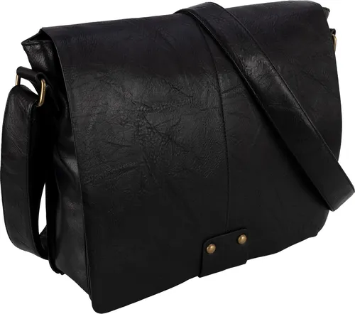 Umhängetasche Flugbegleiter Schultertasche Messenger Damen Herren Tasche SCHWARZ