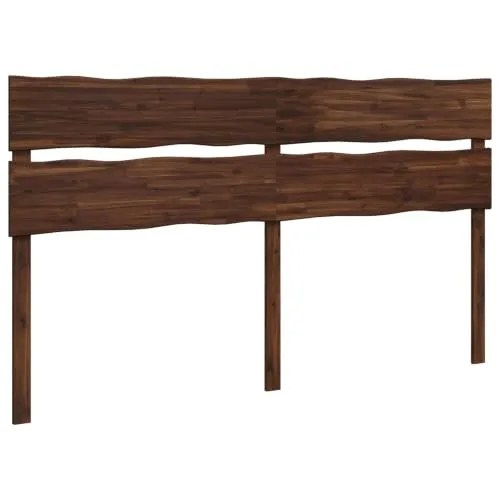 vidaXL Bett Kopfteil mit Live Edge ROSTOCK Dunkelbraun 180 cm