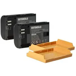 EXTENSILO 2x Akku für Tether Tools Air Direct (2040 mAh, 7,2 V) - Hochwertige 2er-Pack Akkus mit hoher Kapazität für Ihre Kamera. Ideal für längere Einsätze, kompatibel mit Standard-Ladegeräten und erfüllt alle Sicherheitsvorgaben.