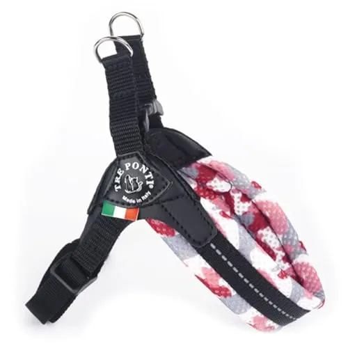 TRE Ponti Easy Fit Soft Mesh Verstellbarer Bauchgurt div. Größen und Farben, Farbe:Camouflage pink, Größe:Gr.1.5/30-40 cm/bis 4 kg