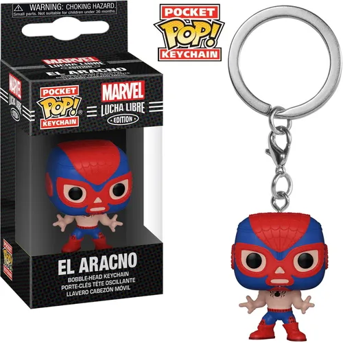 Marvel Lucha Libre - El Aracno Spider-Man Luchadores - Schlüsselanhänger Funko