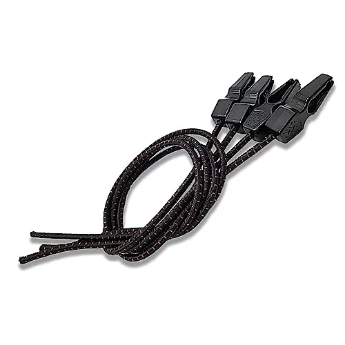 Magma Pack 4 elastische Spanngurte 1m | Gepäckspanner für Warntafel Italien und Spanien Befestigung Schildern, Fahrrädern, Motorrädern, Leinwände Befestigung Schild Fahrrad Fahrradträger | Länge