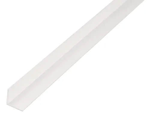 Alberts Winkelprofil Kunststoff, weiß 80 x 80 mm, 2 m - L-Profile aus robustem PVC-U für vielseitige Anwendungen im Bau. Ideal für präzise Kanten und langlebige Stabilität. Qualität aus Deutschland.