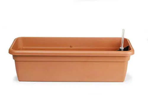 GEDA Balkonkasten mit Bewässerungseinsatz - 59 cm terracottafarben