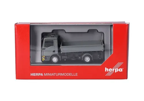 Herpa 319577 MAN TGL CC Dreiseitenkipper grau/gelb 1:87 Spur H0