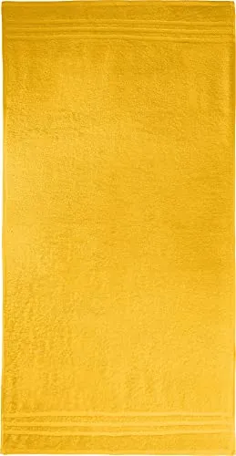 REDBEST Duschtuch New York gelb Größe 70x140 cm - leichte, weiche Qualität, saugstark, sehr strapazierfähig, 100% Baumwolle
