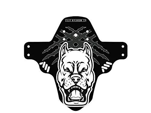 All Mountain Style Vorderer Spritzschutz – Für 26’’,27,5’’,29’’, Weiß / Pitbull