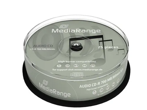 Mediarange CD-Rohling 25 MediaRange Rohlinge Audio CD-R 80min