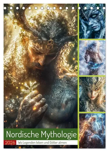 Steffen Gierok-Latniak | Nordische Mythologie Tischkalender 2026 - Entdecke die faszinierende Welt der nordischen Mythologie mit diesem ansprechenden Tischkalender. Ideal für jeden Raum, bietet er beeindruckende Illustrationen und inspirierende Zitate.