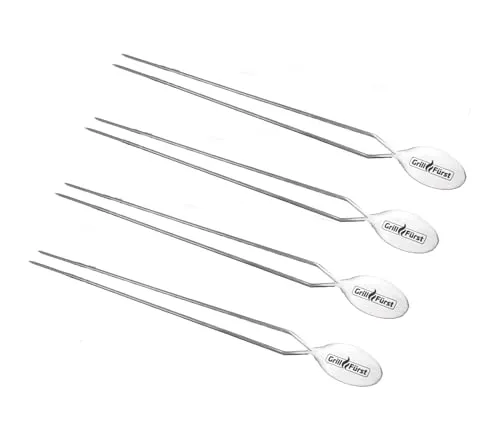 Grillfürst 2 x 2er Set Premium Edelstahl Grillspieße von Grillfürst
