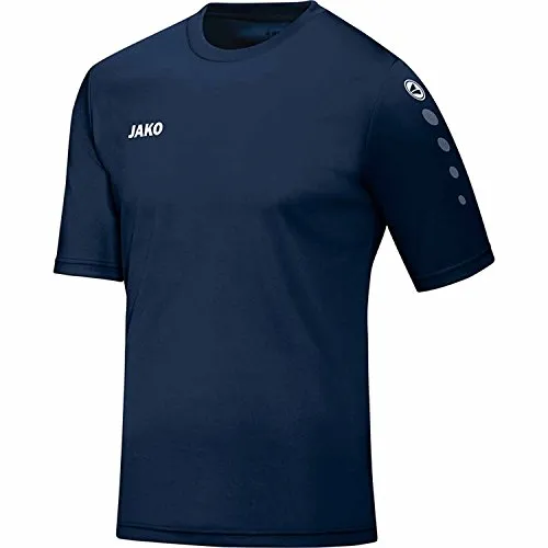 JAKO Unisex Kinder Team (Kurzarm) Fußballtrikot, Navy, 104 EU