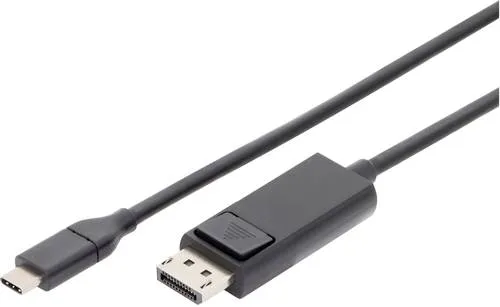 Digitus USB-C / HDMI Adapterkabel 2.00m - KABEL & ADAPTER - 4K HDMI Adapterkabel für den direkten Anschluss von USB-C Geräten an Fernseher oder Projektoren, ideal für Home Office und Präsentationen.