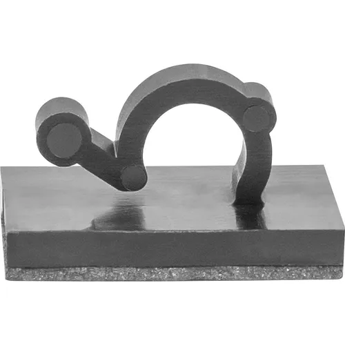 HellermannTyton MAGRA6-PA66/NDFEBR5-BK Kabelclip - Kabelhalter für Bündel-Ø bis 6 mm, ideal für effizientes Kabelmanagement und einfache Montage.