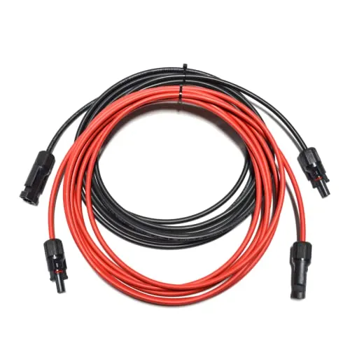 smartEC Solarkabel Verlängerungskabel 4 - 6mm² mit Stecker 2x 6m - Hochwertiges Solarkabel für langlebige Verbindungen, UV-beständig und mit IP68 Schutzklasse, ideal für Solarmodule und Wechselrichter.