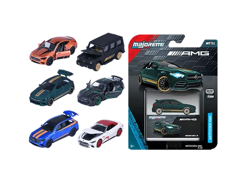 MAJORETTE Mercedes-AMG Deluxe Cars Spielzeugauto - Spielzeugautos, hochwertige Mercedes-AMG Deluxe Modelle im 6er Set für Sammler und Kinder, die Geschwindigkeit lieben.