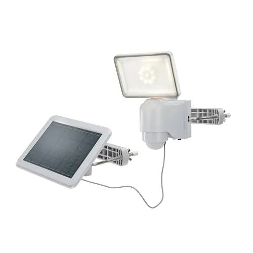 esotec Gartenstrahler Solar PIR Wandstrahler High Power, 2800K, IP44 - Wetterfester Solarstrahler mit Infrarot-Bewegungssensor für optimale Sicherheit im Außenbereich – unabhängig vom Stromnetz und mit einfachem Montagezubehör.