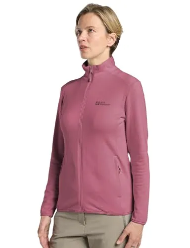 Jack Wolfskin Fleecejacke KOLBENBERG FZ W - Atmungsaktive Übergangsjacke - Übergangsjacken aus leichtem, warmem Gitterfleece, ideal für kühle Tage und umweltfreundlich aus recyceltem Material gefertigt.