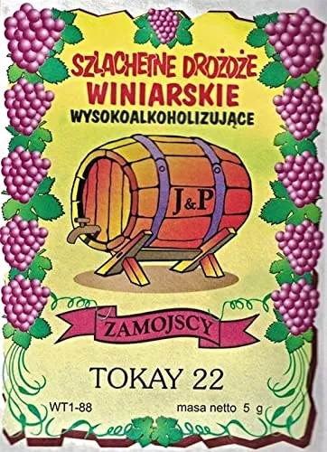 Hugbert Weinhefe, Tokay 22 für Weißweine, 100% natürlisches Produkt, Hefe, 1 Stück