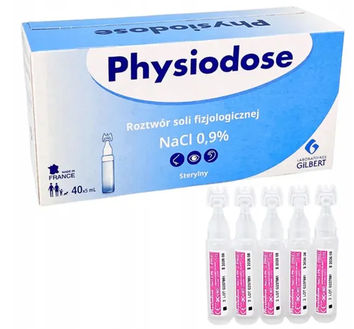 Gilbert Natriumchlorid Kochsalz-Lösung 0,9% - Sterile Isotonic 100x5ml - Sonstige, hochwertige sterile Kochsalz-Lösung für medizinische Anwendungen, ideal zur Befeuchtung und Reinigung.