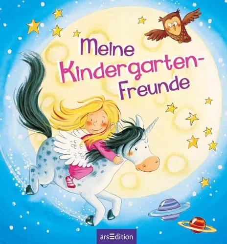 Meine Kindergarten-Freunde (Einhorn): Freundebuch ab 3 Jahren für Kindergarten und Kita, für Jungen und Mädchen