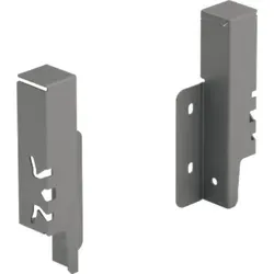 Hettich Set Rückwandverbinder ArciTech 126 mm, anthrazit, links und rechts