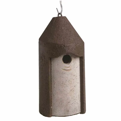 Schwegler Nisthöhle 2M FG, Einflugl. 32 mm - Diverse H - Robuste Nisthöhle mit freischwebender Aufhängung und Marderschutz, ideal für Gartenvögel wie Meisen und Sperlinge. Atmungsaktives SCHWEGLER-Holzbeton sorgt für optimale Brutbedingungen.