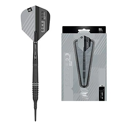 Target Darts Echo 90% Tungsten Soft Tip Darts Set, Barrel 14-18G | Pixel Tip Darts, Professionelles Dart Zubehör, Elektronisches Soft Tip Dart Set